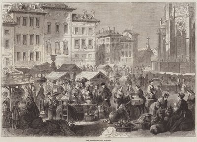 The Market-Place at Bayonne by Gustave Janet